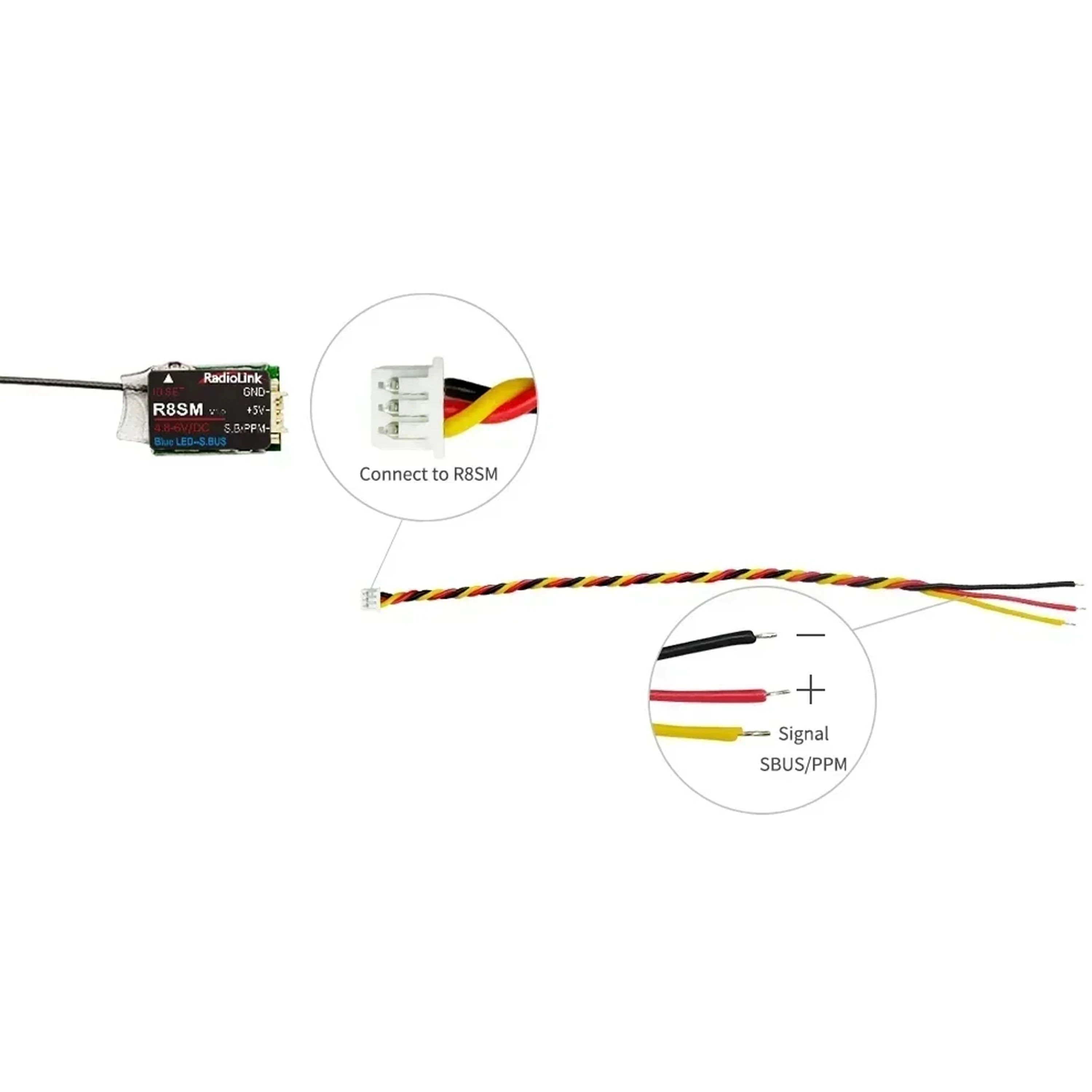 Receiver Sbus 8Ch - Radiolink R8SM 8 Kanallı 2.4G Mini