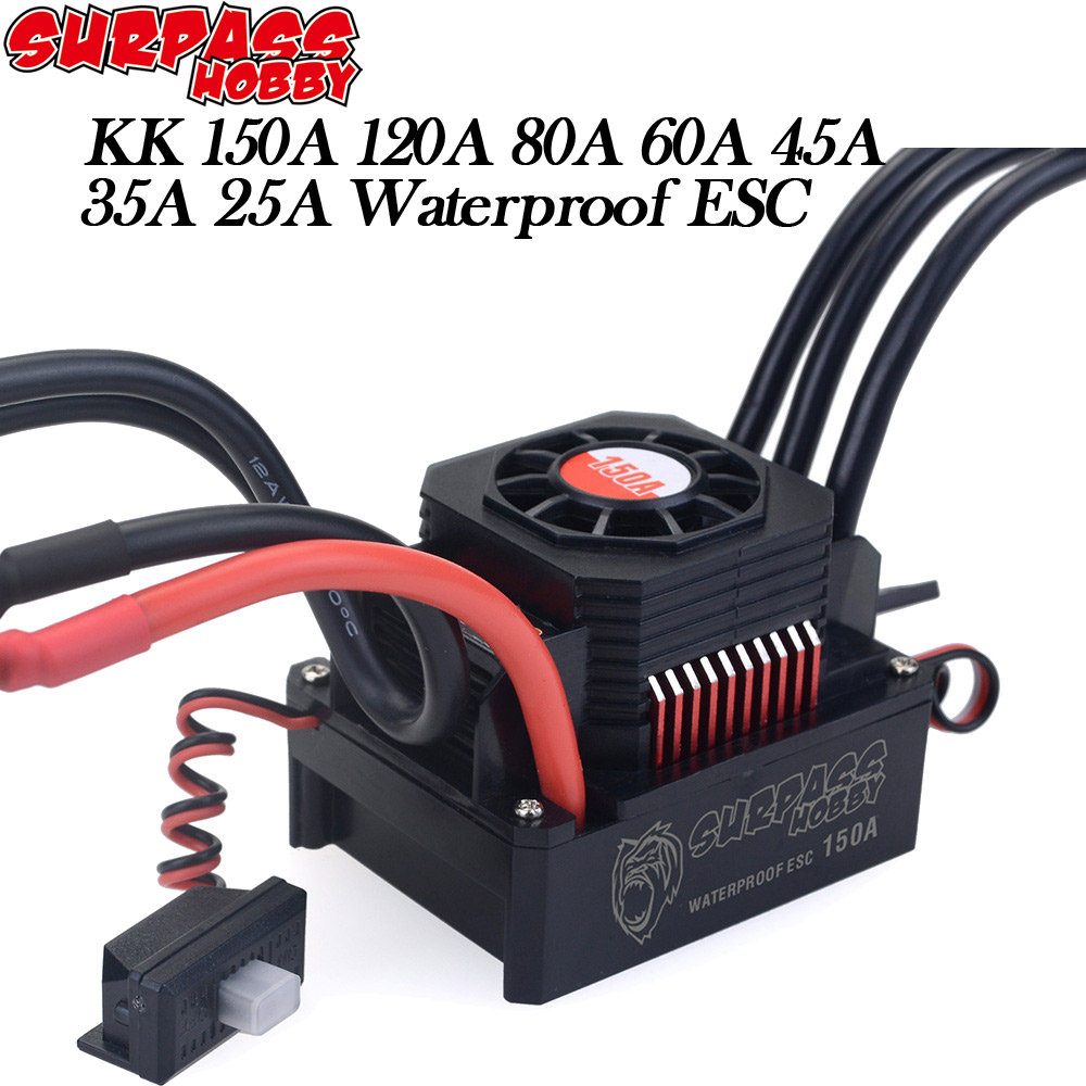 Esc Waterproof 60A - Aşmak hobi su geçirmez fırçasız ESC