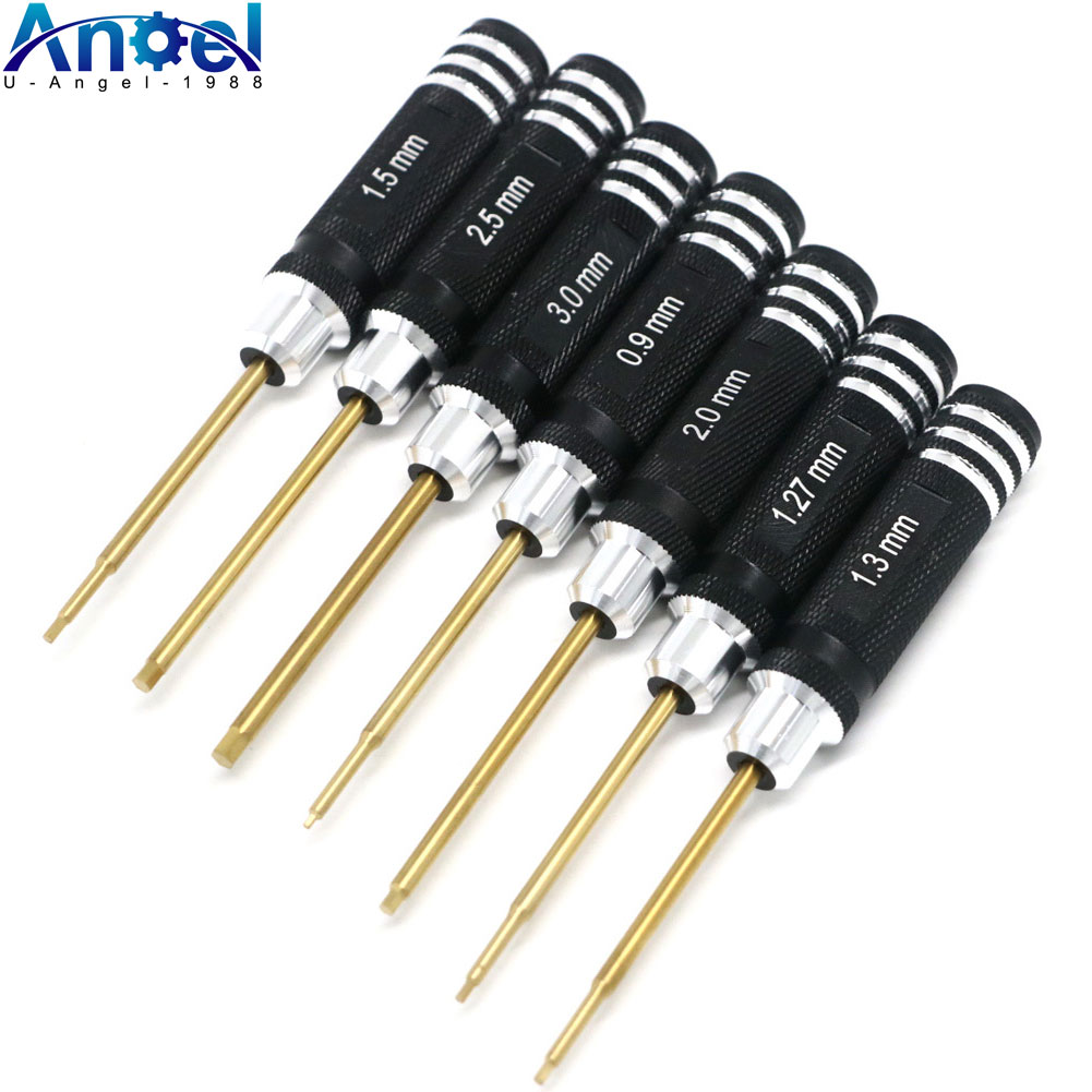 Rc Hobby Tool Kit - 7 adet titanyum kaplama Mini hassas