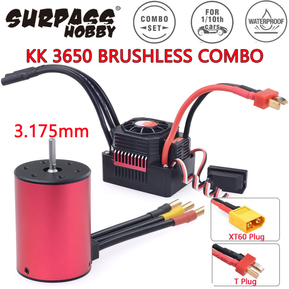Esc Waterproof 60A - Surpass Hobby KK 3650 Combo Su