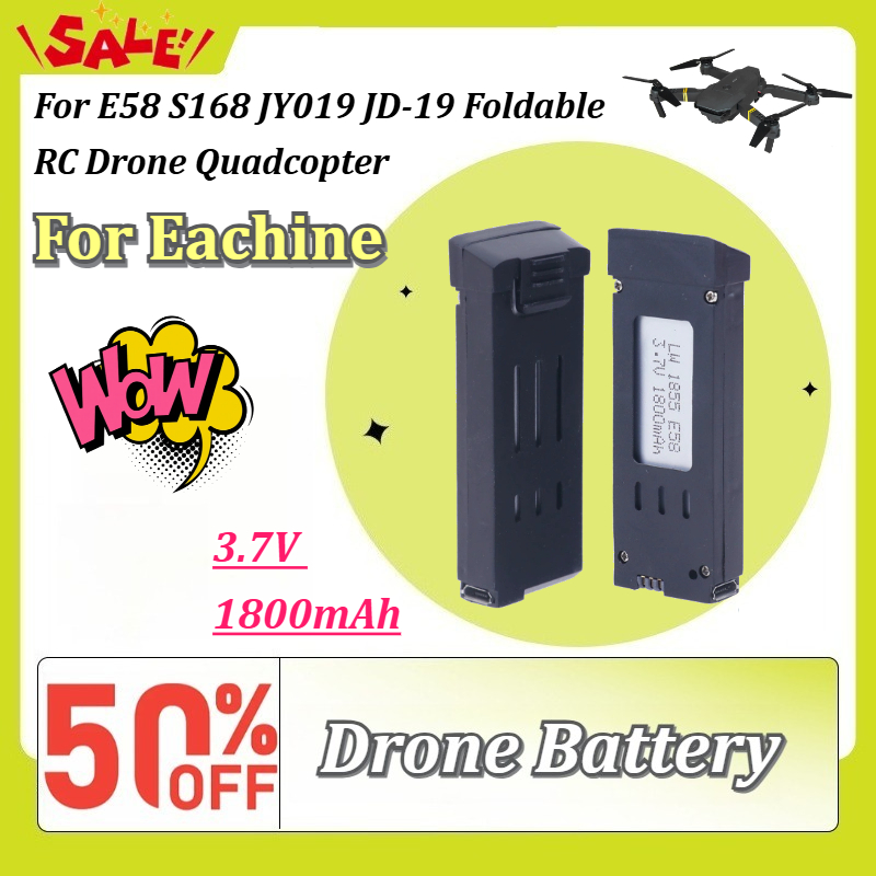 Yeni 3.7V 1800mAh Şarj Edilebi - Eachine Drone E58 incelemesi ve fiyatı