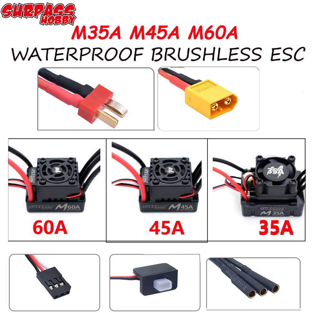 Surpass Hobby M35A 45A 60A 2-3 - Esc Waterproof 60A incelemesi ve fiyatı