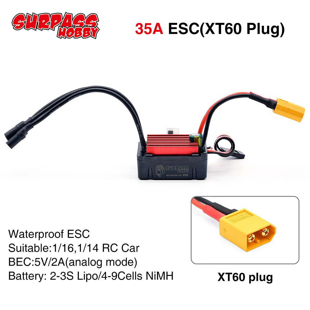 SURPASSHOBBY ESC 150A 80A 120A - Esc Waterproof 60A incelemesi ve fiyatı