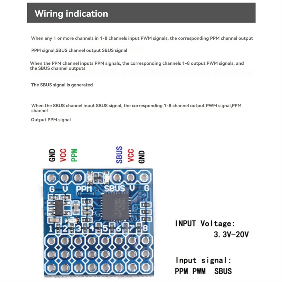 A99X SPP-SBUS 8CH Dönüştürücü, - Receiver Sbus 8Ch incelemesi ve fiyatı