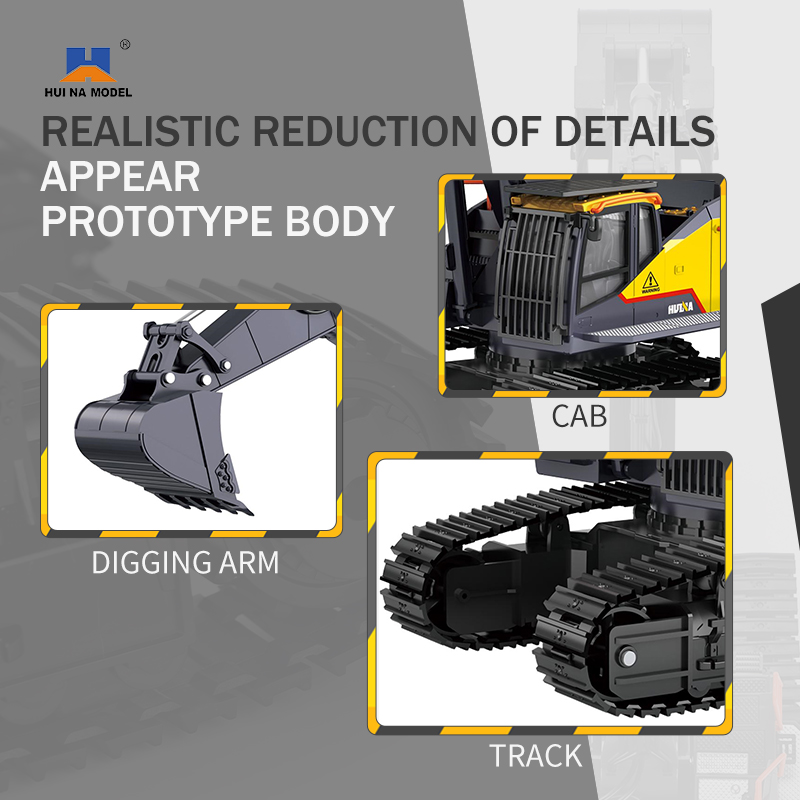 HUINA 1592 Alaşım Ekskavatör K - Rc Excavator Hydraulic incelemesi ve fiyatı