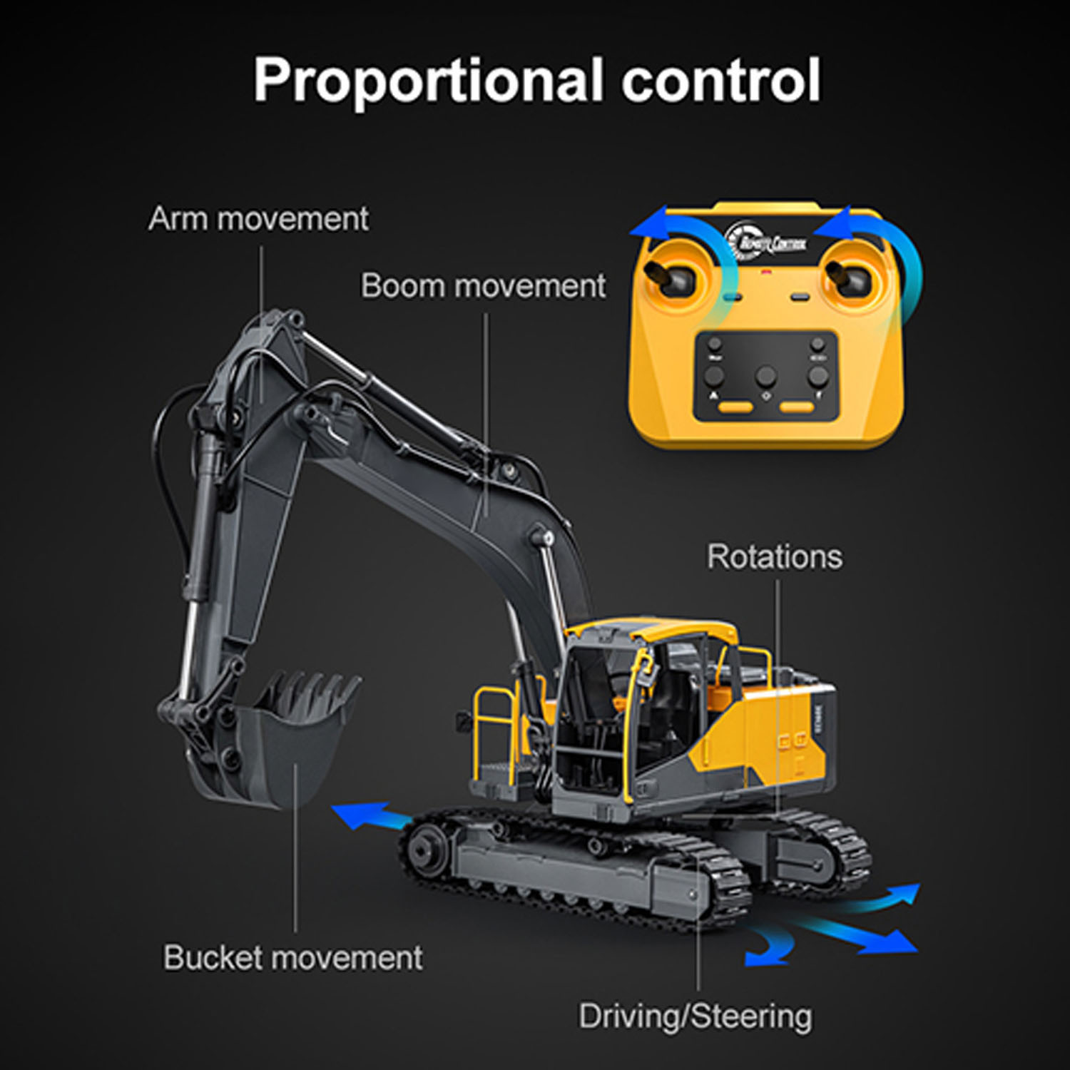 1/16 DoubleE E598 003 Elektrik - Rc Excavator Hydraulic incelemesi ve fiyatı