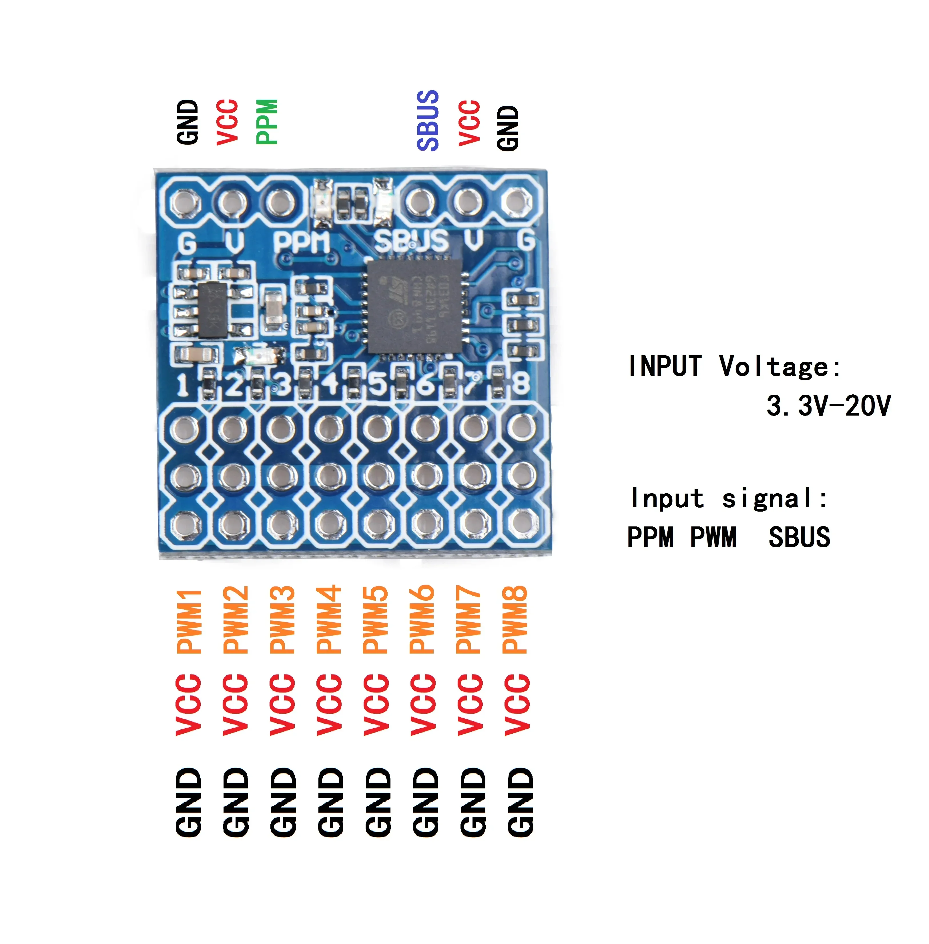 JHEMCU SPP-SBUS 8CH Dönüştürüc - Receiver Sbus 8Ch incelemesi ve fiyatı