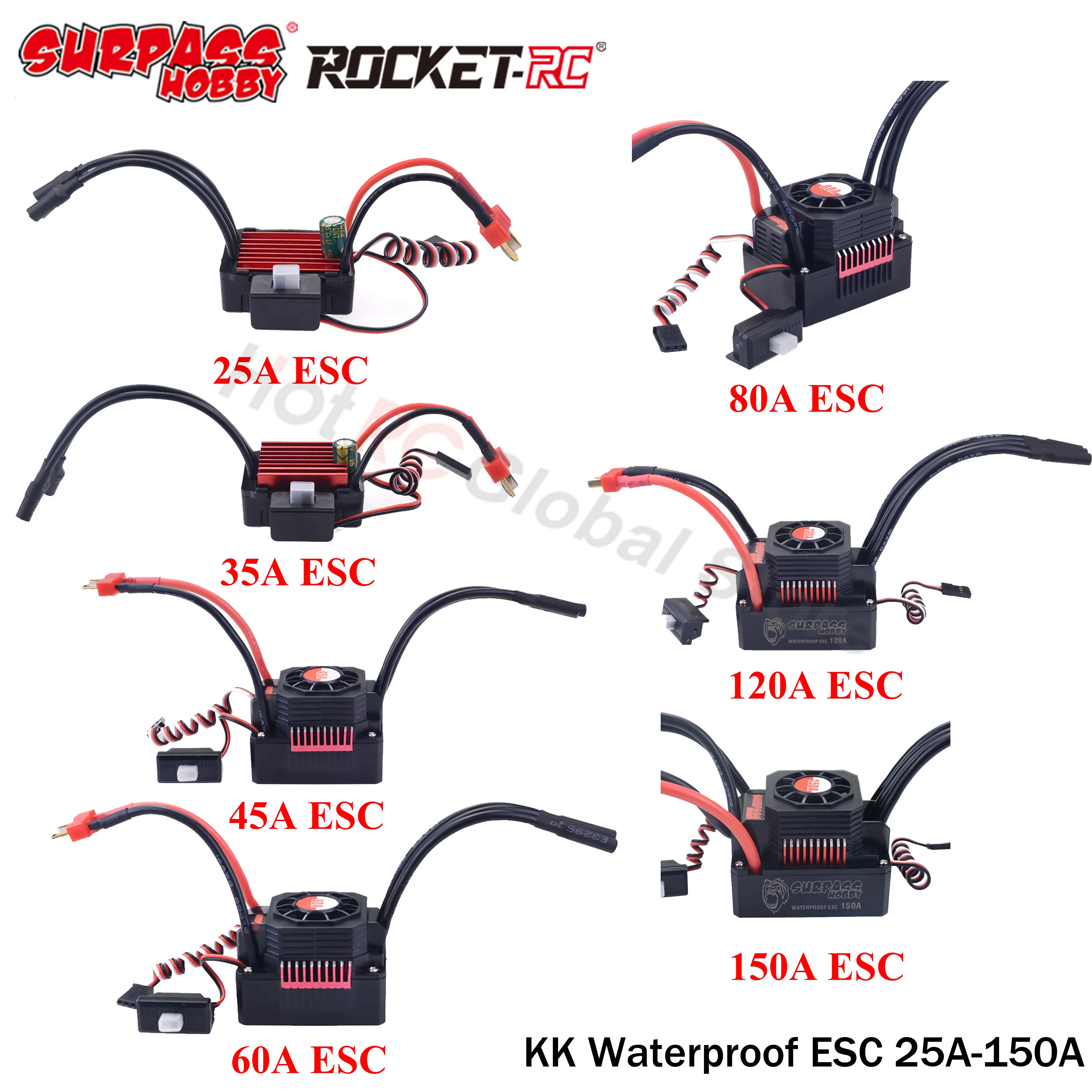 SURPASS HOBBY KK 25A 35A 45A 6 - Esc Waterproof 60A incelemesi ve fiyatı